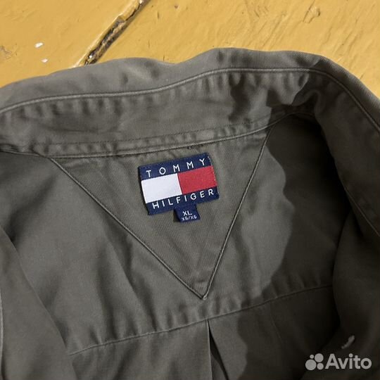 Tommy hilfiger рубашка хаки