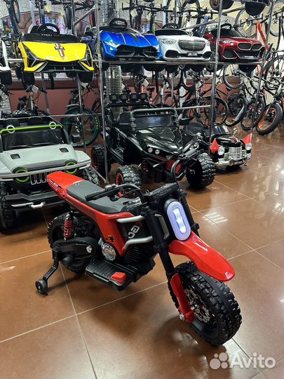 Мотоцикл электромобиль детский