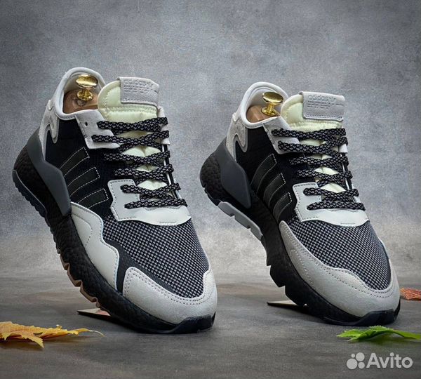 Adidas nite jogger светло серые разм. 42