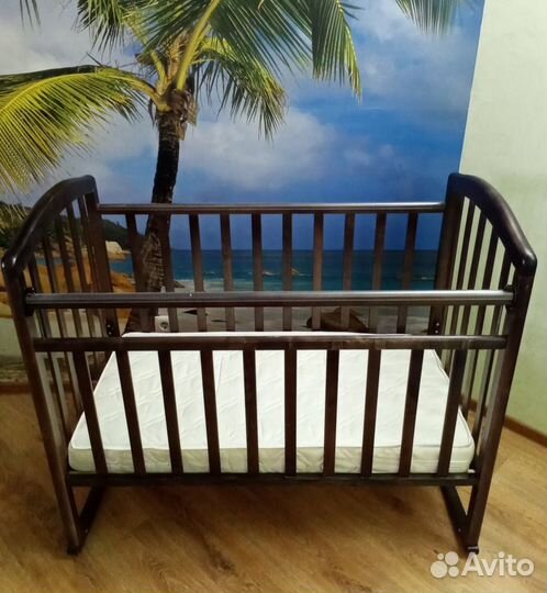 Кроватка детская Алита 3 массив берёзы, бортики