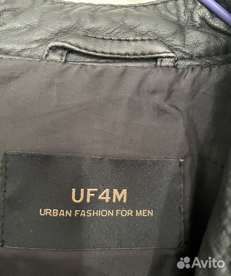 Кожаная куртка мужская 48