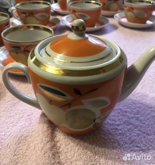 Чайный фарфоровый сервиз СССР