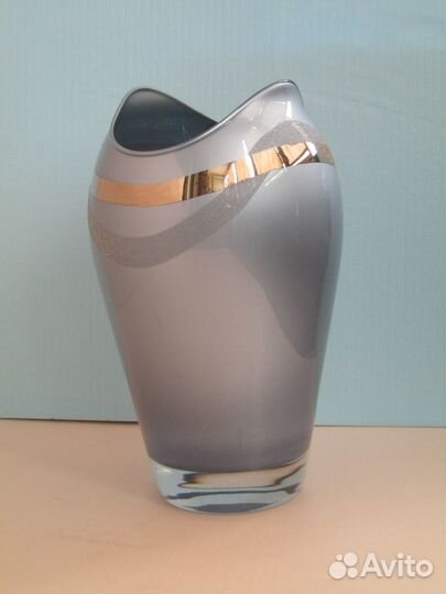 Ваза для цветов богемское стекло Чехия