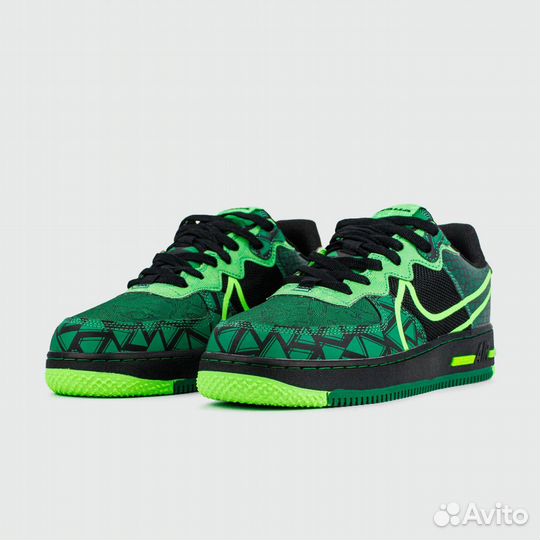 Кроссовки Nike Air Force 1 React Black / Green