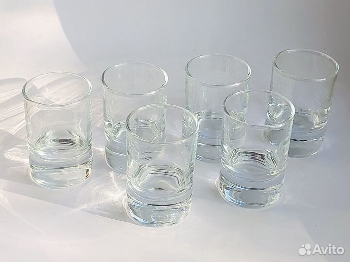 Новые стеклянные стопки Pasabahce 6 шт
