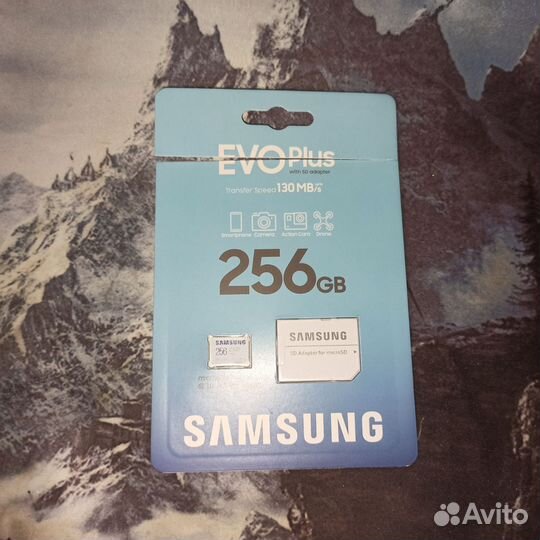 Карта памяти Samsung evo plus 256 гб