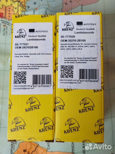 Кислородный датчик, лямбдазонд Krenz на Kia