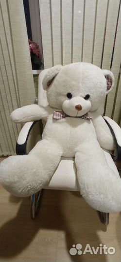 Мягкая игрушка белый медведь большой