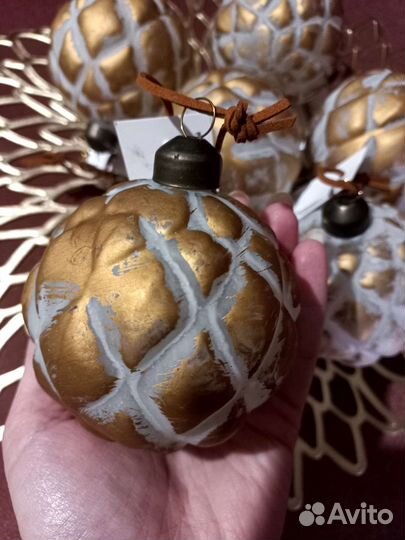 Елочные игрушки шары на ёлку стекло