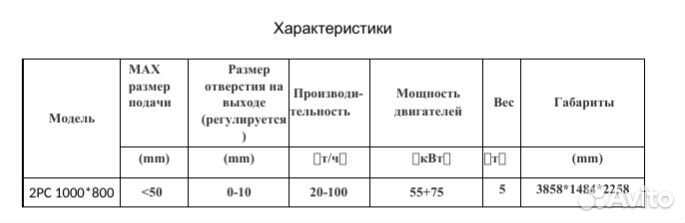 Дробилка молотковая двухступенчатая модель 2PC