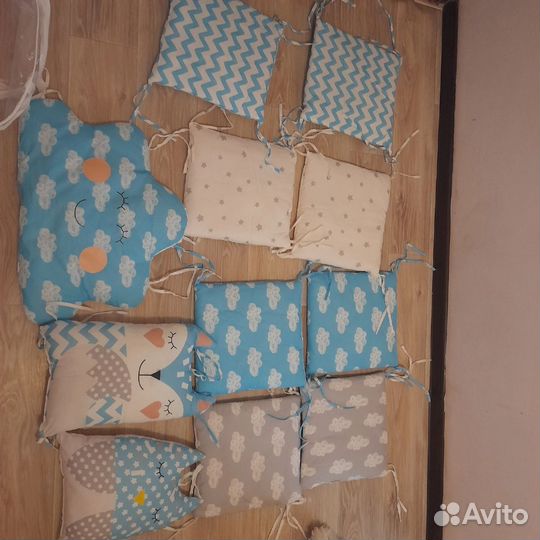 Бортики в детскую кроватку новые