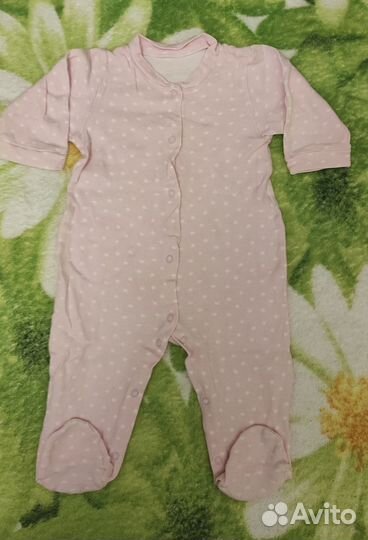 Одежда для малыша 68 74 80 комбинезон нательный