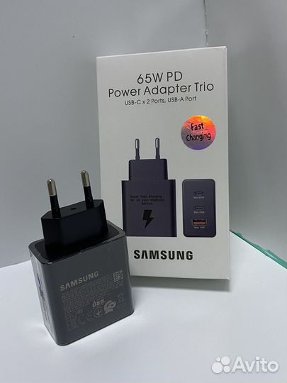 Samsung 65W PD с выходом Туре-C/USB Black