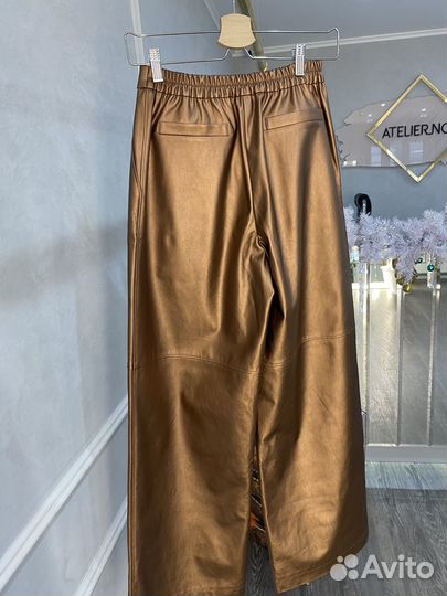 Кожаные брюки женские