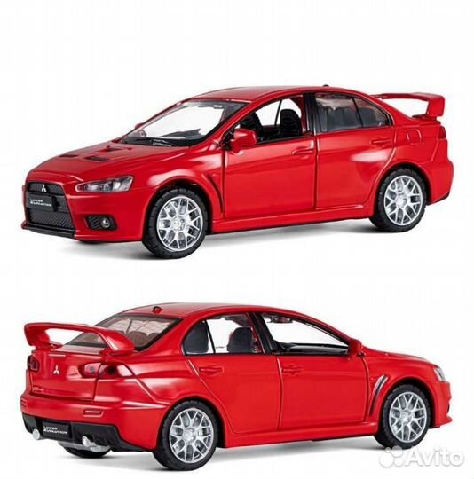Машинка металлическая игрушка Mitsubishi Lancer