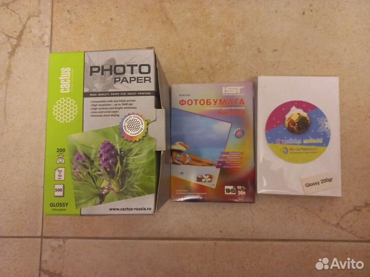 Фотобумага Cactus, IST, многочернил