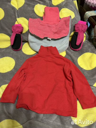 Зимние вещи для девочки 92