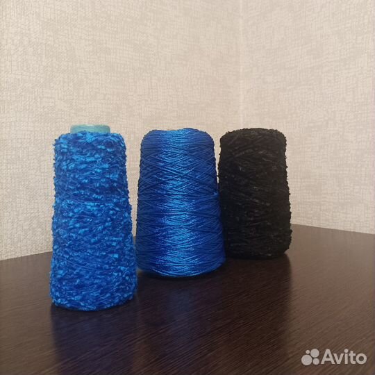 Пряжа для вязания, шелковые шнурочек и реснички