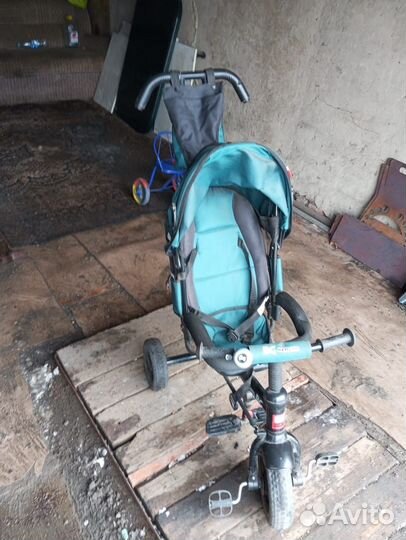 Детский велосипед с ручкой бу