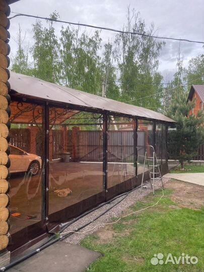 Мягкие окна для навесов, гаражей, беседок, террас