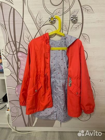 Плащ для девочки весна-лето 128