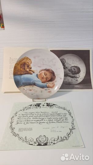 Декоративная тарелка Винтаж США