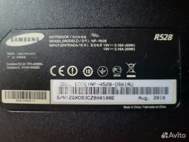 Ноутбук Samsung R528