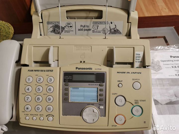 Факс Panasonic KX-FP362BX