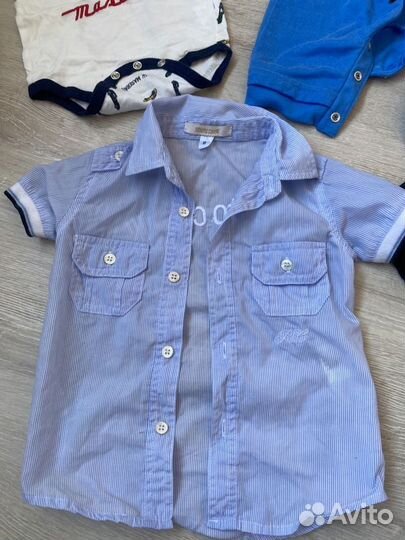 Пакет детских вещей бренд от 3 до 9 мес мальчик