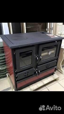 Печь камин с духовкой