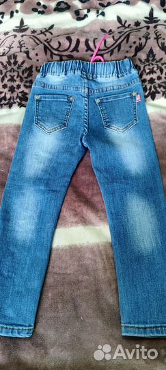 Джинсы для девочки новые 98-104