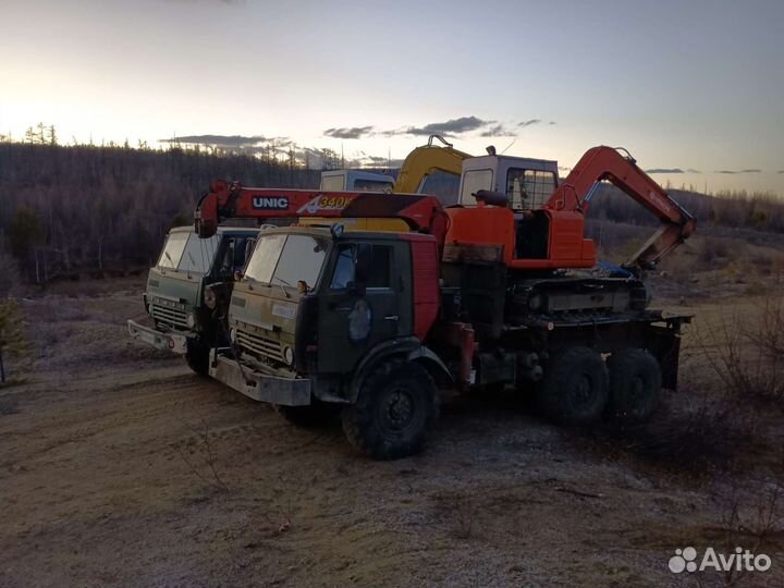 Техпомощь, эвокуатор камаз 6х6с краном и лебёдкой