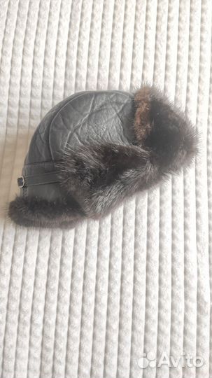 Шапка мужская меховая/кожанная