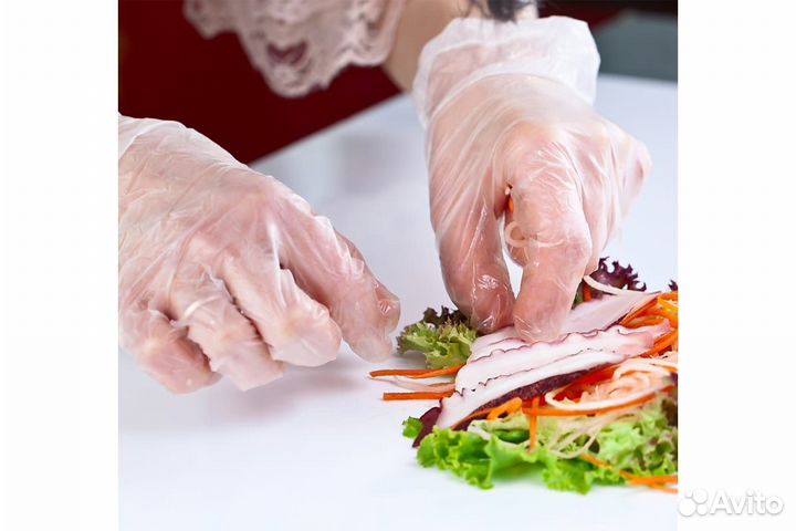 Перчатки виниловые