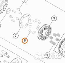 Шарик корзины сцепления D11 KTM SX50