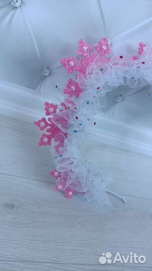 Ободок для девочки снежинка