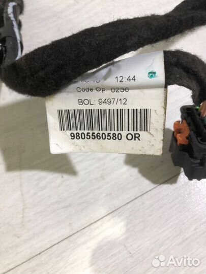 Проводка двери передняя правая citroen C4 B7 1.6 м