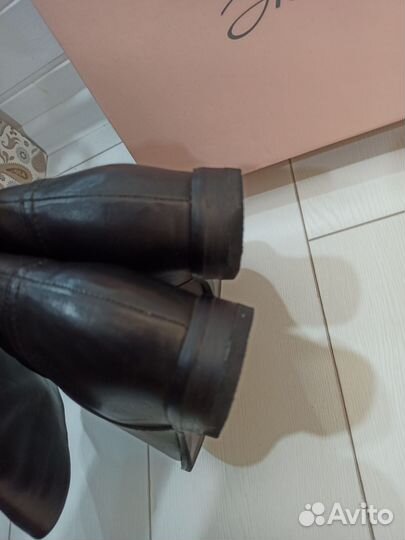 Сапоги демисезонные кожанные эконика 37 размера