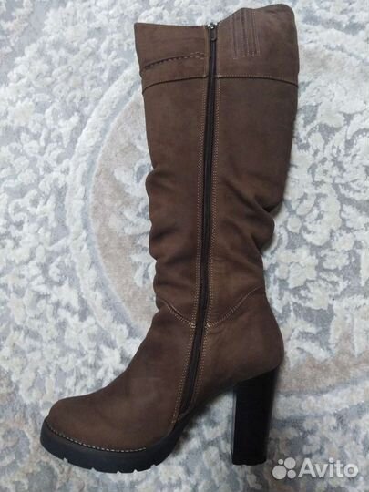 Зимние сапоги нубук 38 р бу