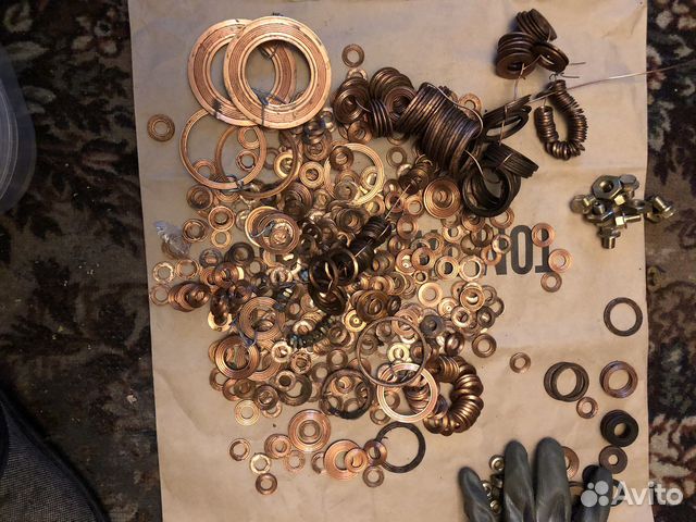 Шайбы медные уплотнительные