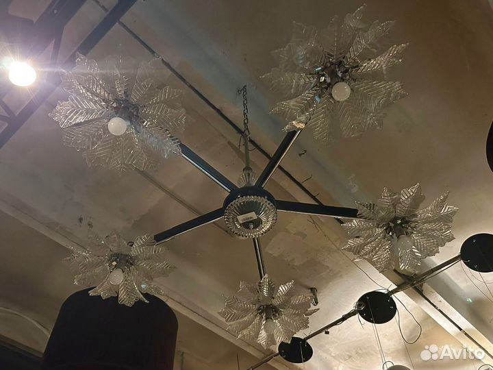 Люстра «цветы» ручная работа