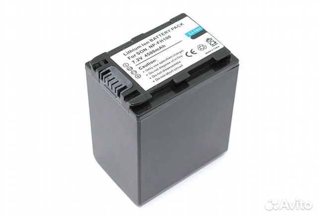 Акб NP-FH100 для Sony DCR-DVD 7.2V 4500mAh