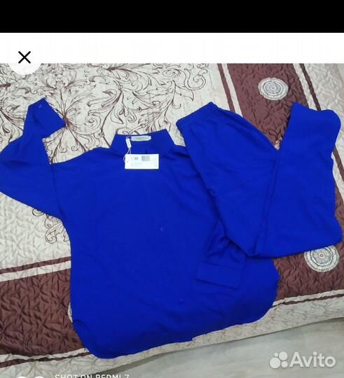 Брючный костюм женский 42 44 синий