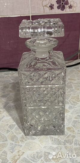 Хрустальный графин и бокал Bohemia