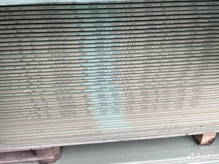 Гипсокартон влагостойкий knauf 2500х1200х12.5