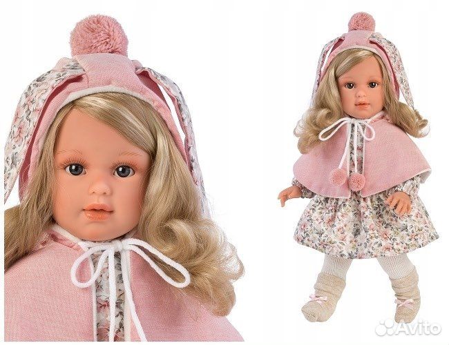 Новая кукла зайка Llorens Люсия 40 см Испания