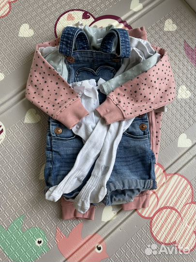 Пакет фирменной одежды на девочку 80-86