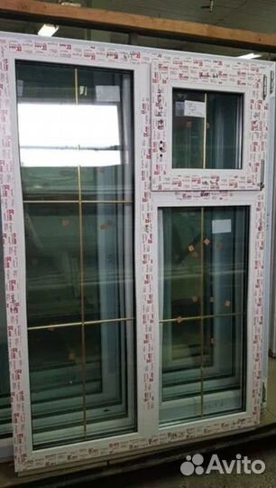 Пластиковое окно с форточкой. Рассрочка без банка