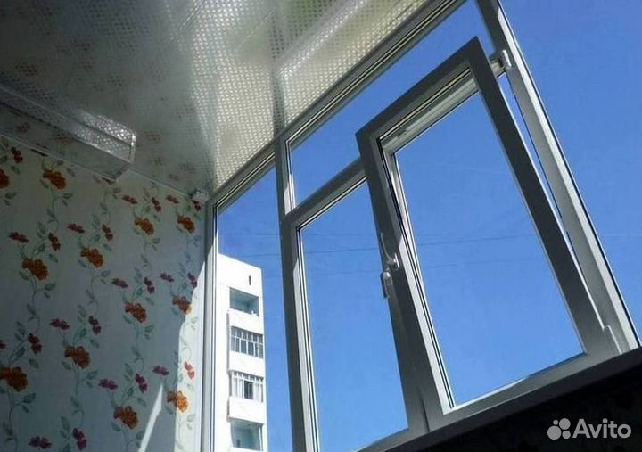Остекление окон и балконов пвх
