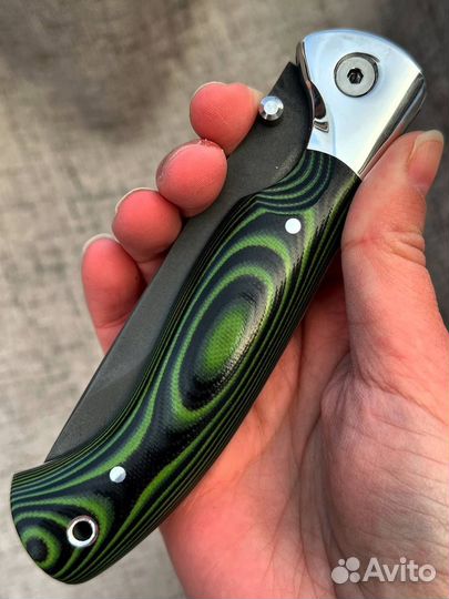 Охотничий складной нож из стали х12мф